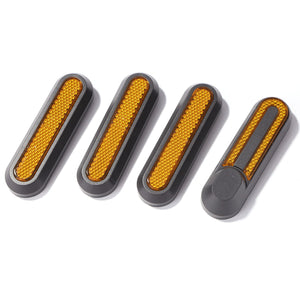 Set ukrasnih školjki V2 s reflektirajućom elementom (4kom) za Xiaomi električne romobile novije generacije (4, 4 Lite, 4 Pro)